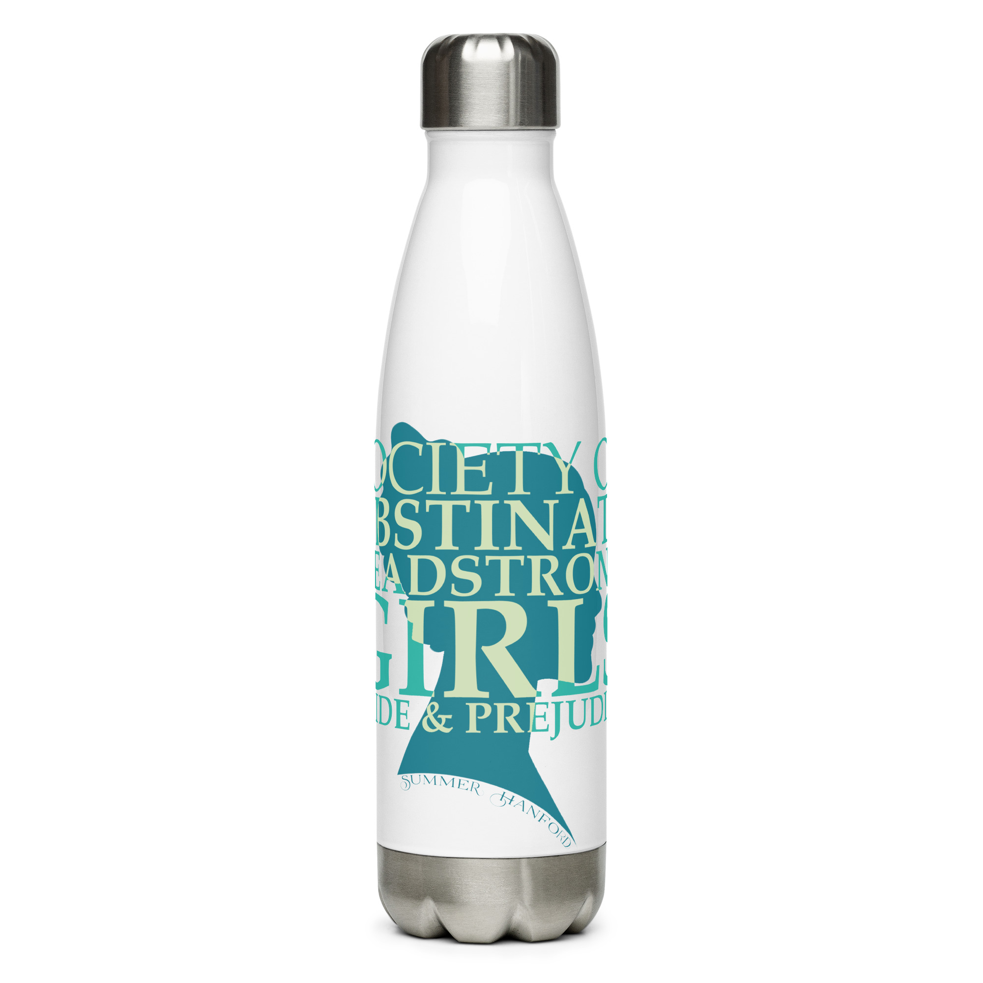 Obstinate Headstrong Girls Stainless Steel Water Bottle - Green