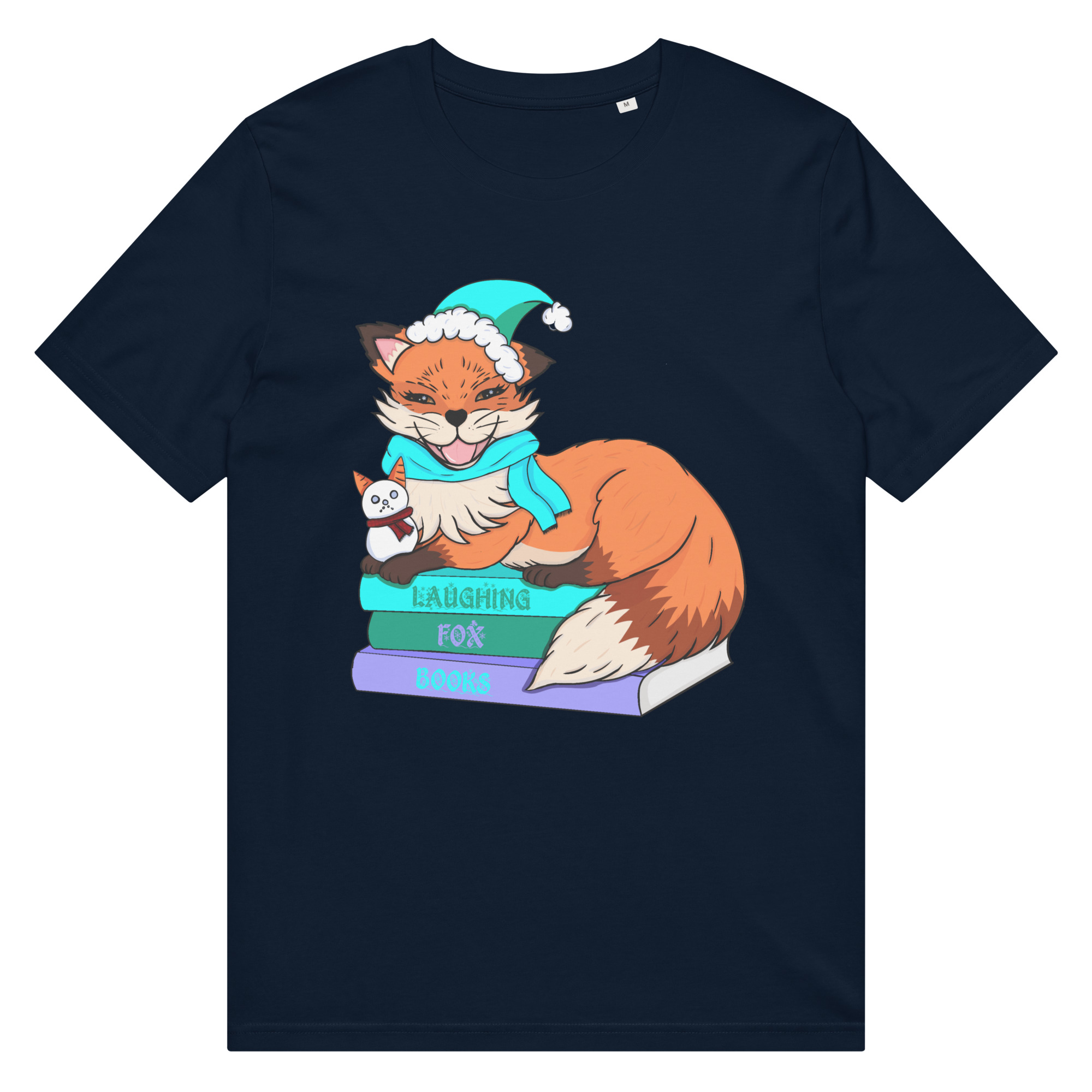 Winter Laughing Fox Organic T-shirt