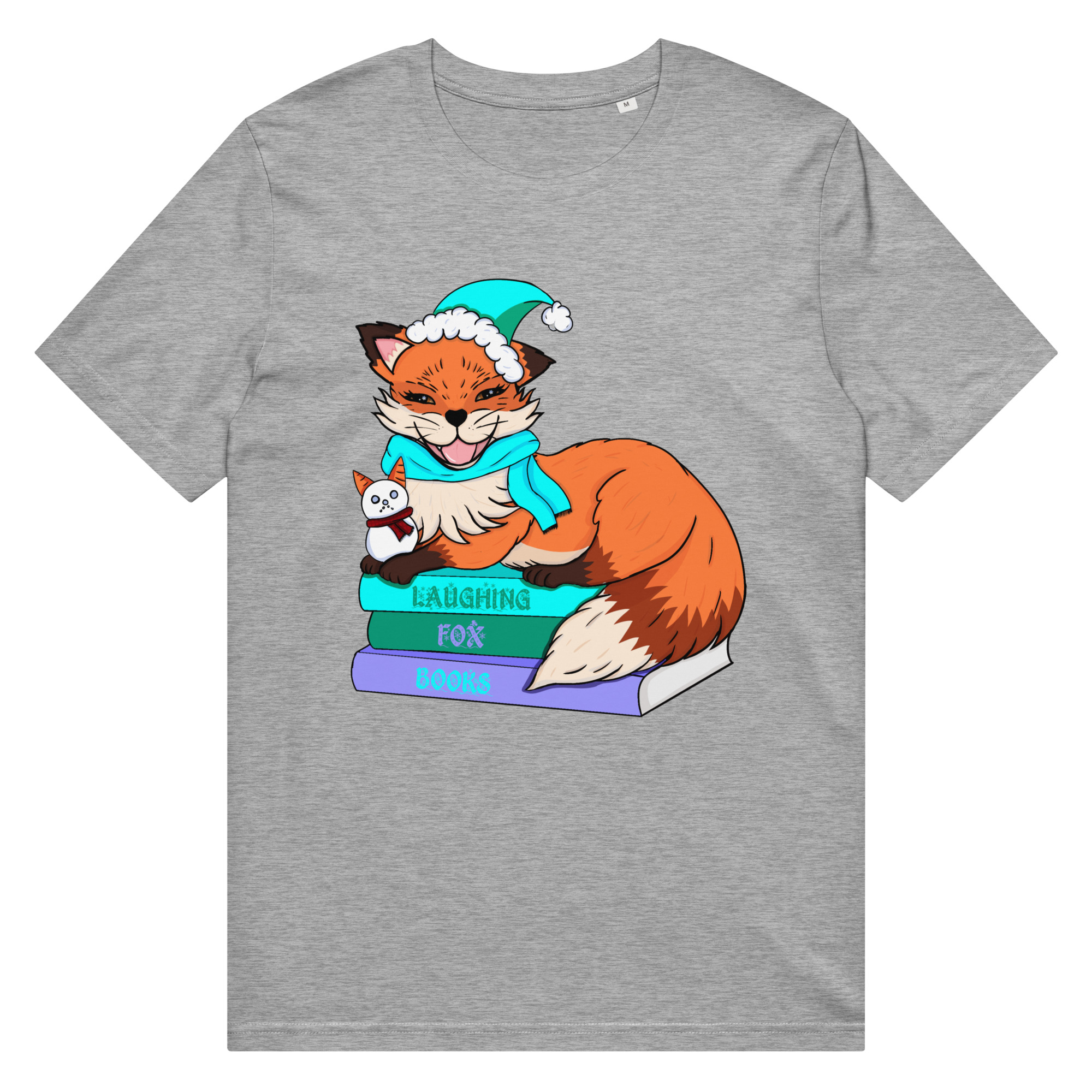 Winter Laughing Fox Organic T-shirt - Image 2